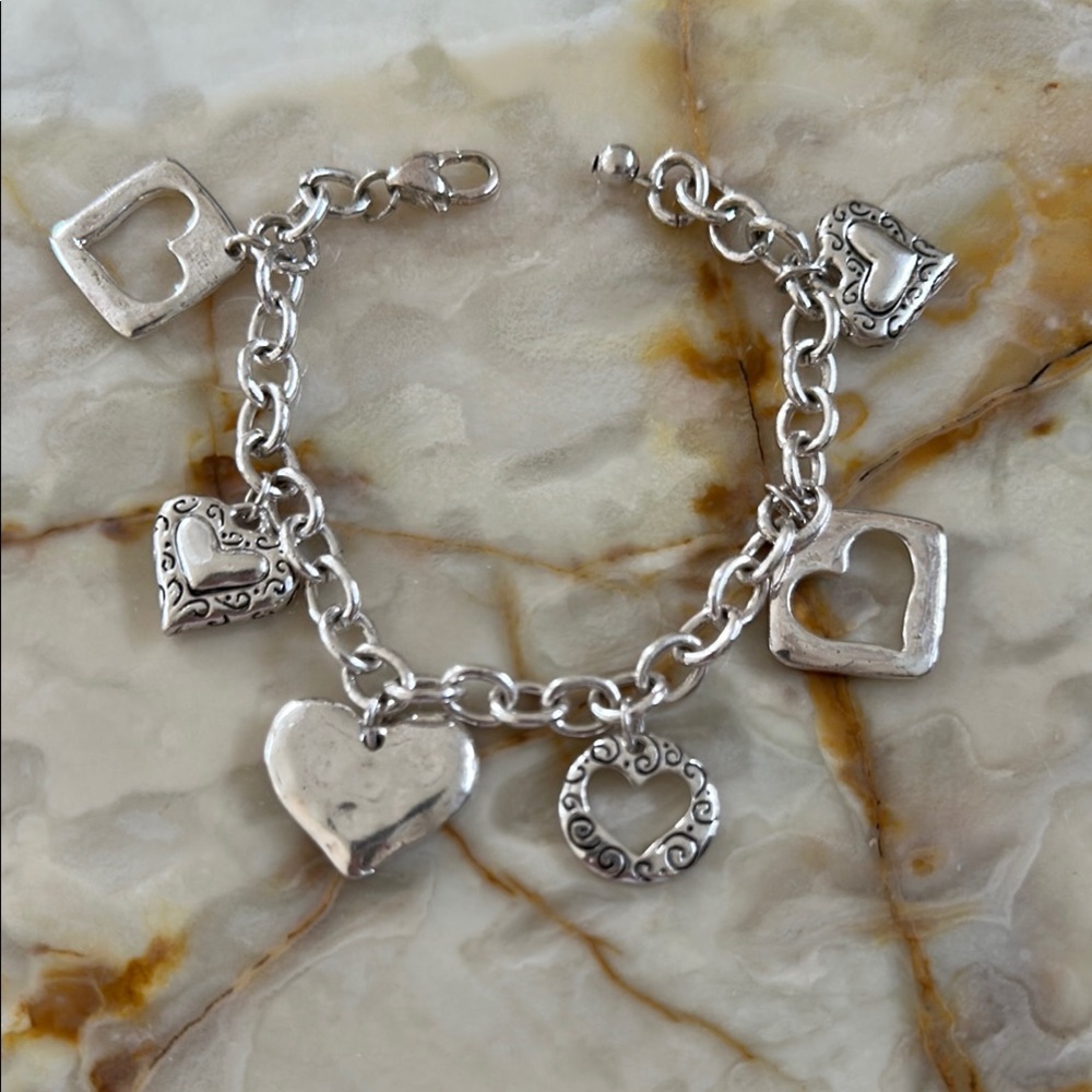 Brighton Silver Heart Charm Bracelet - Picture 4 of 11